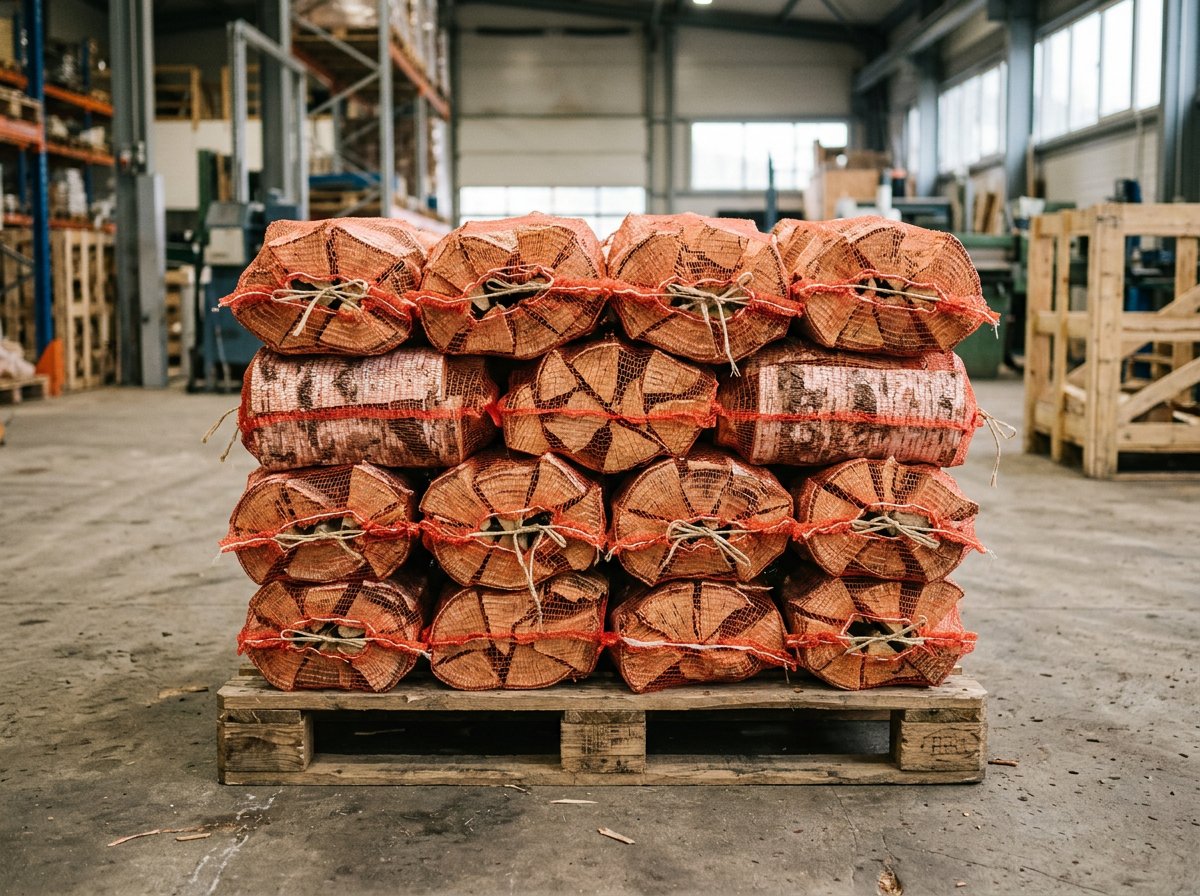 Берёзовые дрова в сетках 40 л в Свердловском — цена 360 ₽